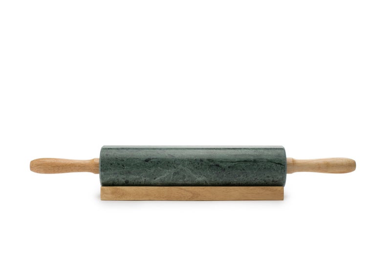 Fox Run Marble Rolling Pin and Base, Green 2.5 x 18 x 3 inches - Image 3